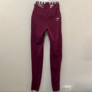 Gymshark Burgundy legging